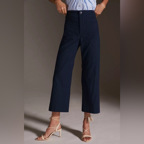 Anthropologie Pants - NWT Anthropologie Colette Cropped Wide-Leg Pants 26